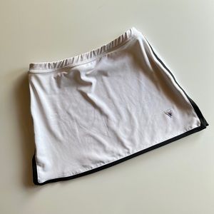 Y2K Varsity Cheer Skirt Size S-M White with Black Outlining Cheerleading 2000s